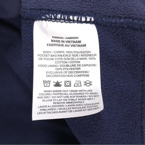 NIKE Polar Fleece Tracksuit Jacket BV3592-410 Blue Orange Zipper‎ Contrast SMALL - Picture 11 of 11